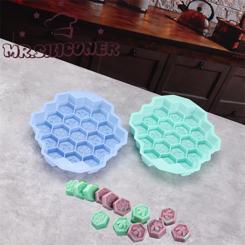 Soap Making Gloves - Silikon 19 Mobil Arı Petek Kek