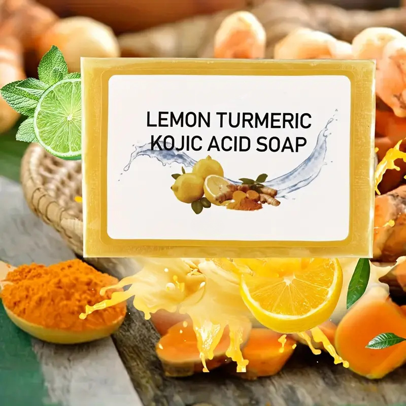 Soap Making Glycerin - 100g Limon Zerdeçal Kojik Asit Sabunu