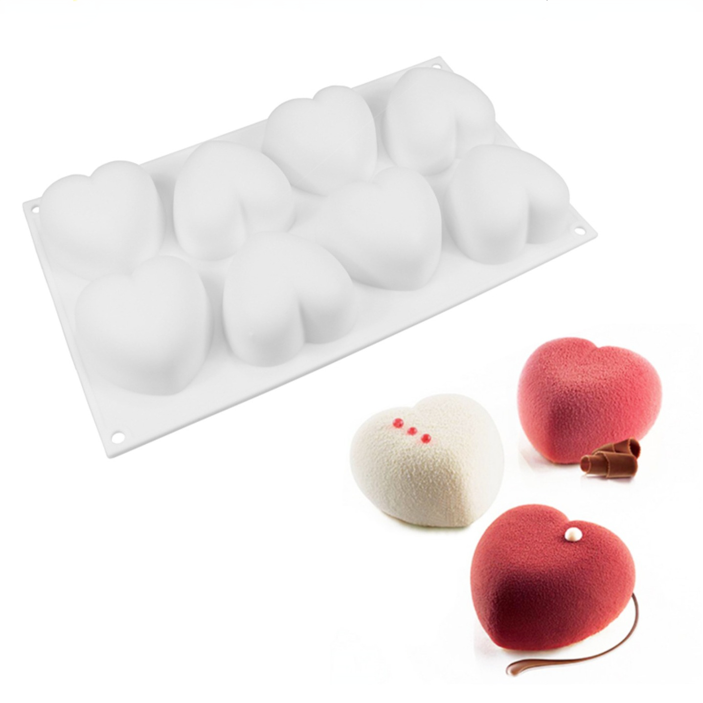 Soap Making Gloves - Aşk Kalp Silikon Sabun Kalıp El